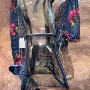 Betsey Johnson | Bags | Clear Backpack With Floral Design  display picture 3